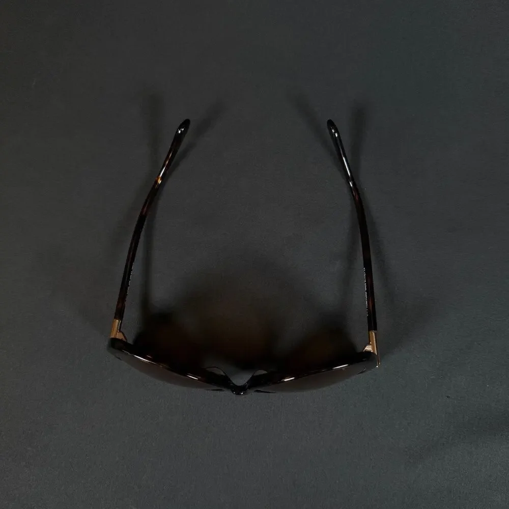 Tom Ford Linda TF324 52F 59-14 135 Tortoise Brown Lens Sunglasses Italy w case